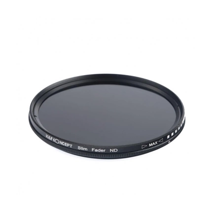 K&F Concept Slim vario ND 2-400 változtatható szürkeszűrő, 55 mm