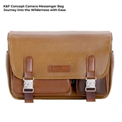 K&F Concept Sling Bag 10L Urban Wander 11, Gobi brown, bőrhatású felület, sötét barna