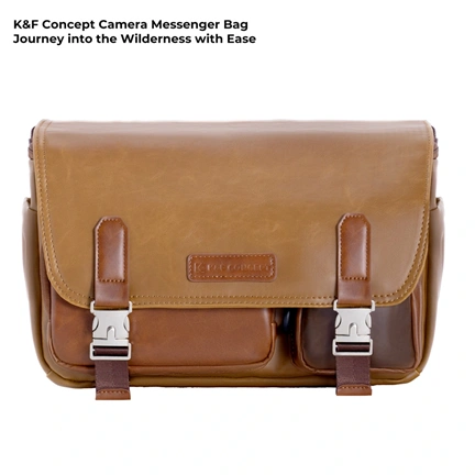 K&F Concept Sling Bag 10L Urban Wander 11, Gobi brown, bőrhatású felület, sötét barna