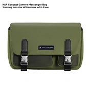 K&F Concept Sling Bag 10L Urban Wander 11, Green, bőrhatású felület, zöld