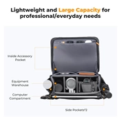 K&F Concept Urban Wander 10L, fotós oldaltáska, fekete