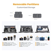 K&F Concept Urban Wander 10L, fotós oldaltáska, fekete