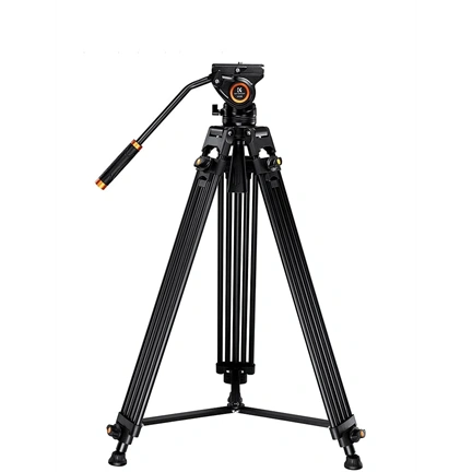 K&F Concept VA18 videóállvány, VH081 fluid video fej, 183cm magasság, 8kg teherbírás