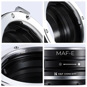 K&F Concept adapter manual focus lens - Sony Nex body