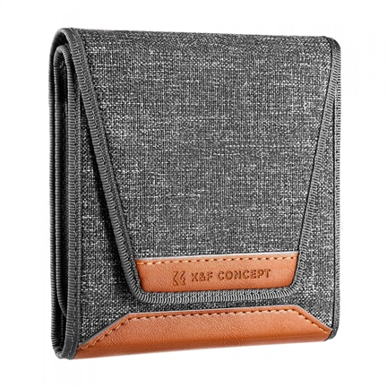 K&F Concept szűrőtartó tok, 3db szűrő számára, 37-62mm