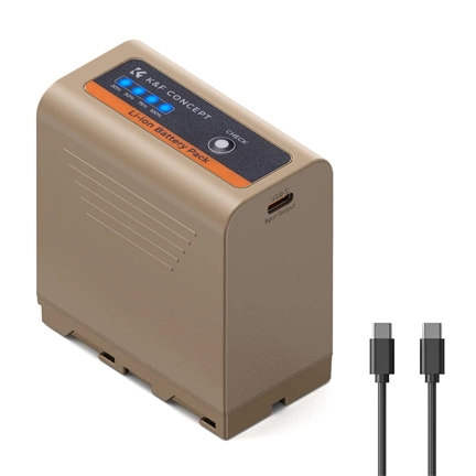 K&F NP-F970 Battery 10500mAh Battery with 20W PD Two-Way Fast Charge for Sony