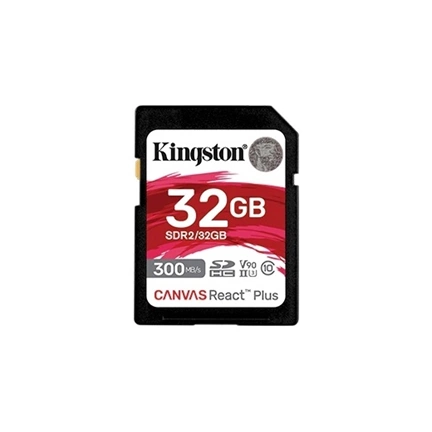 KINGSTON Canvas React Plus SDXC CL10 UHS-II U3 V90 32GB
