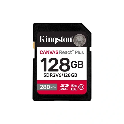 KINGSTON Canvas React Plus UHS-II U3 V60 128GB