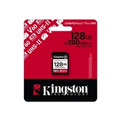 KINGSTON Canvas React Plus UHS-II U3 V60 128GB