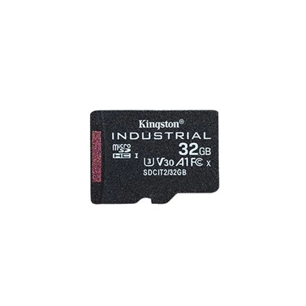 KINGSTON Industrial SDHC -40C to 85C C10 UHS-I U3 V30 A1 pSLC 32GB
