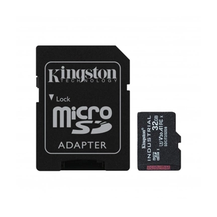 KINGSTON Industrial microSDHC CL10 UHS-I U3 V30 A1 32GB + adapter