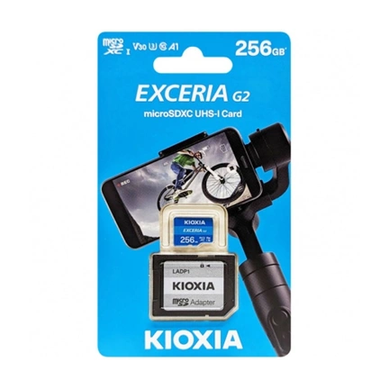 KIOXIA Exceria G2 microSDXC U3 V30 100/50MB/s 256GB + adapter