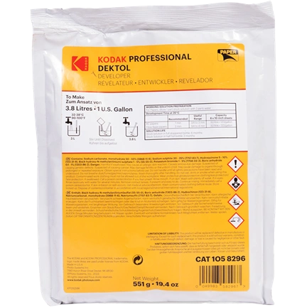 KODAK PROFESSIONAL DEKTOL PAPER DEVELOPER POWDER TO MAKE 3.8L