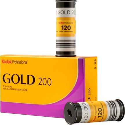 KODAK PROFESSIONAL GOLD 200 120 FILM 5-PACK