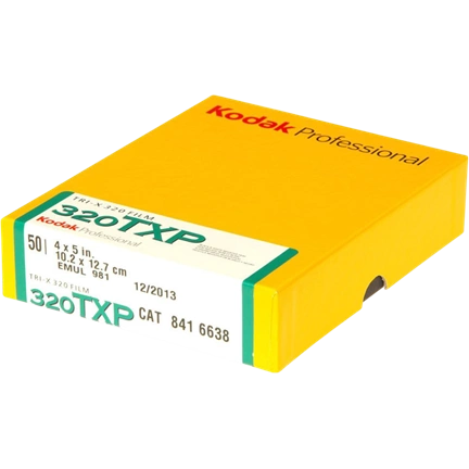 KODAK TRI-X PAN TXP 4X5 50 SHEETS