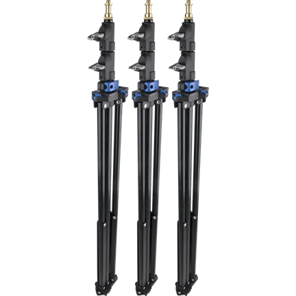 KUPO 080AC MIDI CLICK LIGHT STAND-3 PACK KIT