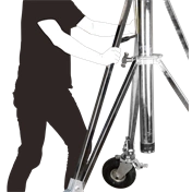 KUPO 756M JUMBO STAND WITH BRAKED WHEELS