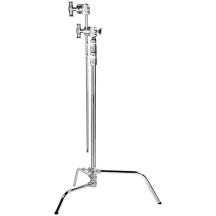 KUPO CL-20MK 20" MASTER C-STAND WITH SLIDING LEG & QUICK RELEASE - SILVER KIT