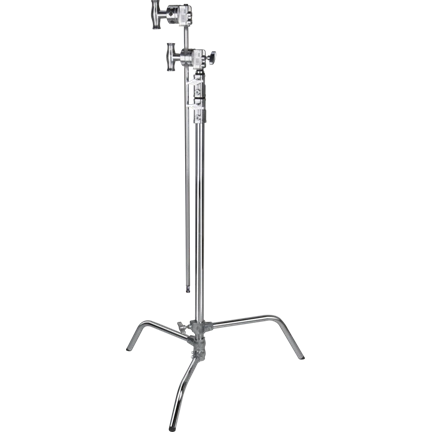 KUPO CL-40MK 40" MASTER C-STAND WITH SLIDING LEG & QUICK RELEASE - SILVER KIT