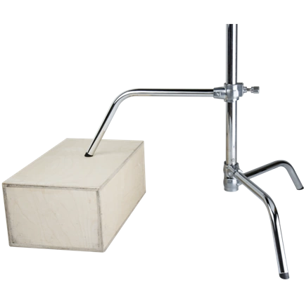 KUPO CL-40M 40" MASTER C-STAND WITH SLIDING LEG & QUICK-RELEASE SYSTEM - SILVER