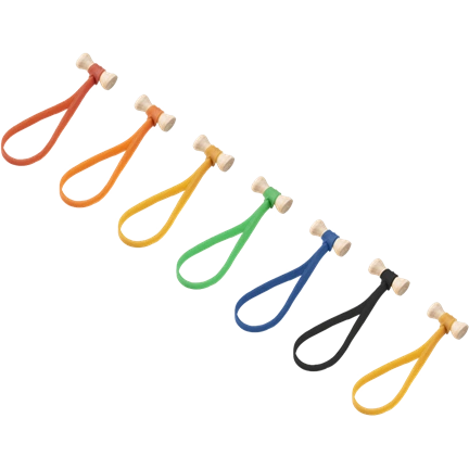 KUPO ELASTIC CABLE TIE 5" -10PCS MIXED COLOR