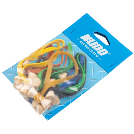 KUPO ELASTIC CABLE TIE 5" -10PCS MIXED COLOR