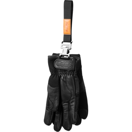 KUPO GLOVE STRAP ALLIGATOR CLIP & BROWN LABEL