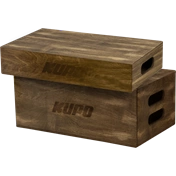 KUPO KAB-048BST APPLE BOX SET BROWN STAINED HALF & FULL APPLE BOX SET