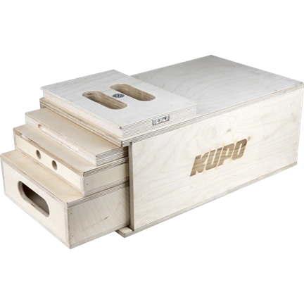 KUPO KAB-41K APPLE BOX 4-1 NESTING SET - PANCAKE, QUARTER, HALF & FULL APPLE BOX