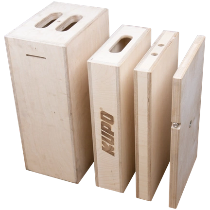 KUPO KAB-61K APPLE BOX 6 IN 1 NESTING SET KUPO PANCAKE, QUARTER, HALF & FULL