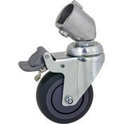 KUPO KC-080R 75MM CASTER WITH BRAKE 22MM ROUND ADAPTER SET OF THREE