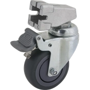 KUPO KC-080S 75MM CASTER WITH BRAKE 22MM SQUARE ADAPTER SET OF THREE