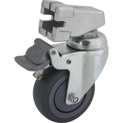 KUPO KC-080S 75MM CASTER WITH BRAKE 22MM SQUARE ADAPTER SET OF THREE