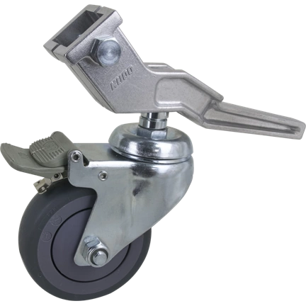 KUPO KC-100G 100MM CASTER WITH BRAKE 30MM SQUARE ADAPTER SET OF THREE