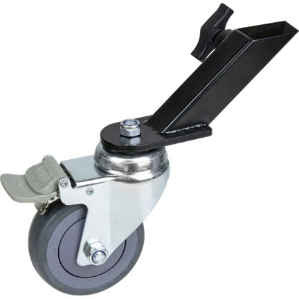 KUPO KC-100M 100MM CASTER WITH BRAKE 25MM SQUARE ADAPTER SET OF THREE