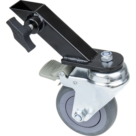 KUPO KC-100M 100MM CASTER WITH BRAKE 25MM SQUARE ADAPTER SET OF THREE