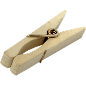 KUPO KCP-347 WOOD C47 SPRING-TYPE CLOTHSPINS (50 PCS PER BAG)