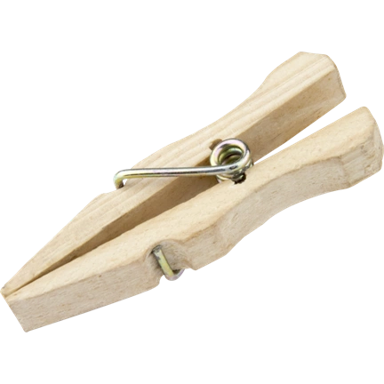 KUPO KCP-347 WOOD C47 SPRING-TYPE CLOTHSPINS (50 PCS PER BAG)