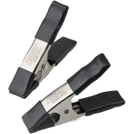 KUPO KCP-354-BK 4IN STEEL SPRING A CLAMP - BLACK (SET OF 2)