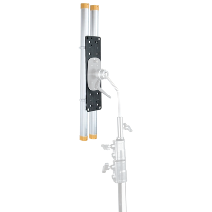 KUPO KCP-402 TWIST-LOCK MOUNTING PLATE FOR DUAL FLUORESCENT T12 LAMPS