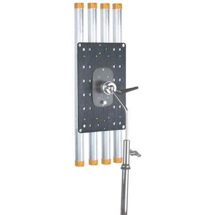 KUPO KCP-404 TWIST-LOCK MOUNTING PLATE FOR FOUR FLUORESCENT T12 LAMPS