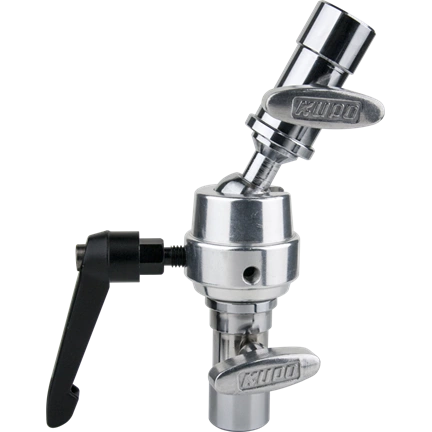 KUPO KCP-412 5/8" SWIVEL SUPER GRIP DOUBLE BABY RECEIVER