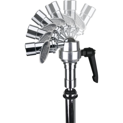 KUPO KCP-412 5/8" SWIVEL SUPER GRIP DOUBLE BABY RECEIVER