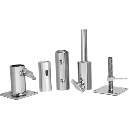 KUPO KCP-712TSK TELESCOPIC WALL SPREADER KIT FOR PIPE 1-1/2" SCHEDULE 40 (O.D.48.3MM)