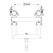 KUPO KCP-835D SWIVEL TRUSS ADAPTER W/ 2 INCH COUPLERS & JUNIOR PIN