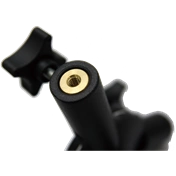 KUPO KS-015R ROUND STUD WITH 3/8" -16 FEMALE AND 1/4" -20 FEMALE
