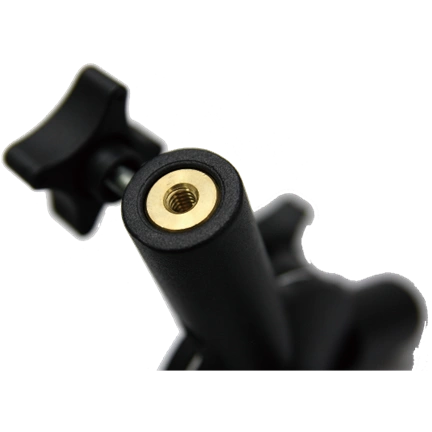 KUPO KS-015R ROUND STUD WITH 3/8" -16 FEMALE AND 1/4" -20 FEMALE