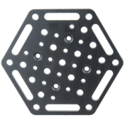 KUPO KS-0406 HEX CHEESE PLATE FOR 6" SUCTION CUP