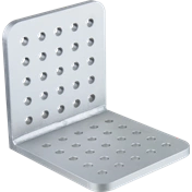 KUPO KS-0606L L-CHEESE-PLATE 6"(15.2CM)X 6"(15.2CM) WITH 3/8" HOLE