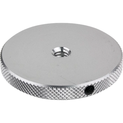 KUPO KS-068 ROUND KNURLED FLANGE DISC 1.77" WITH 1/4"-20 FEMALE